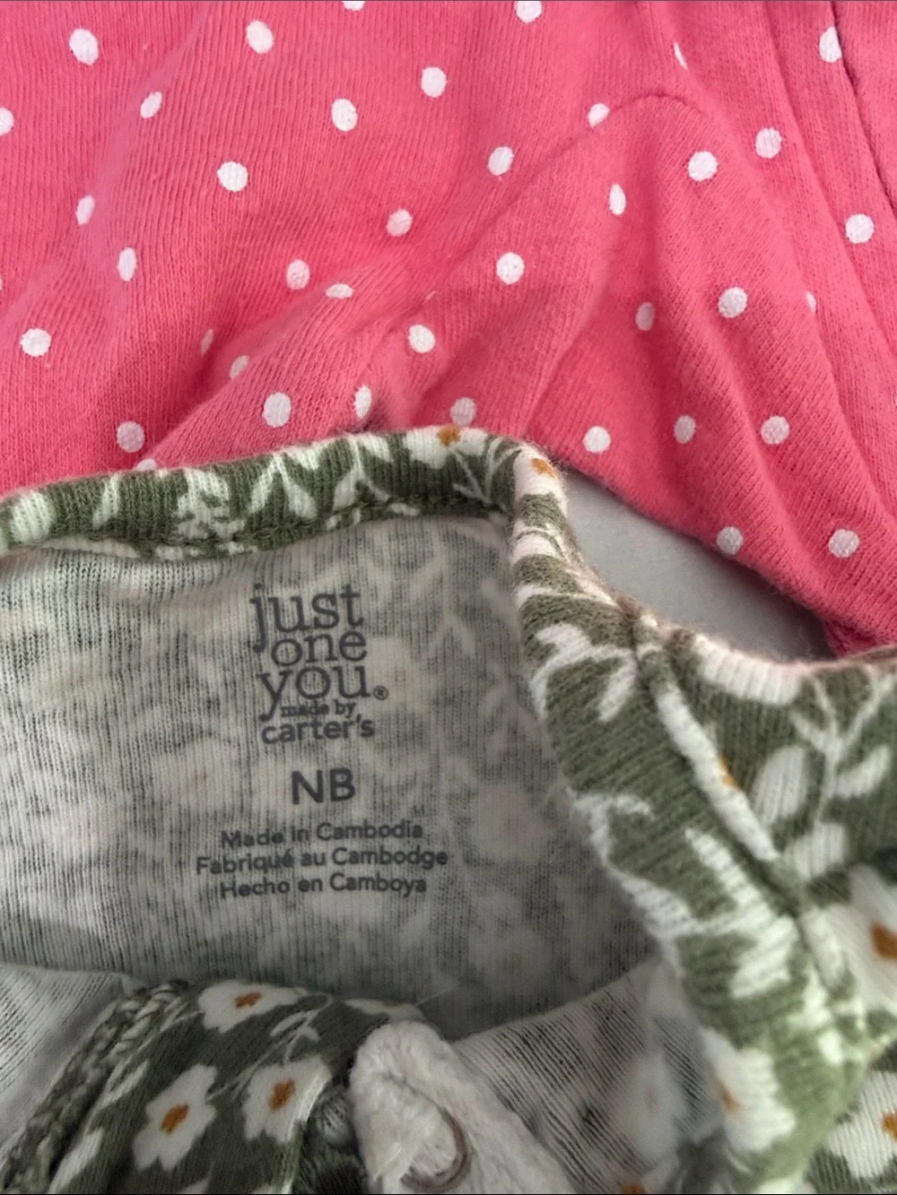 Assorted footed onesies (1 snap, 6 zip)